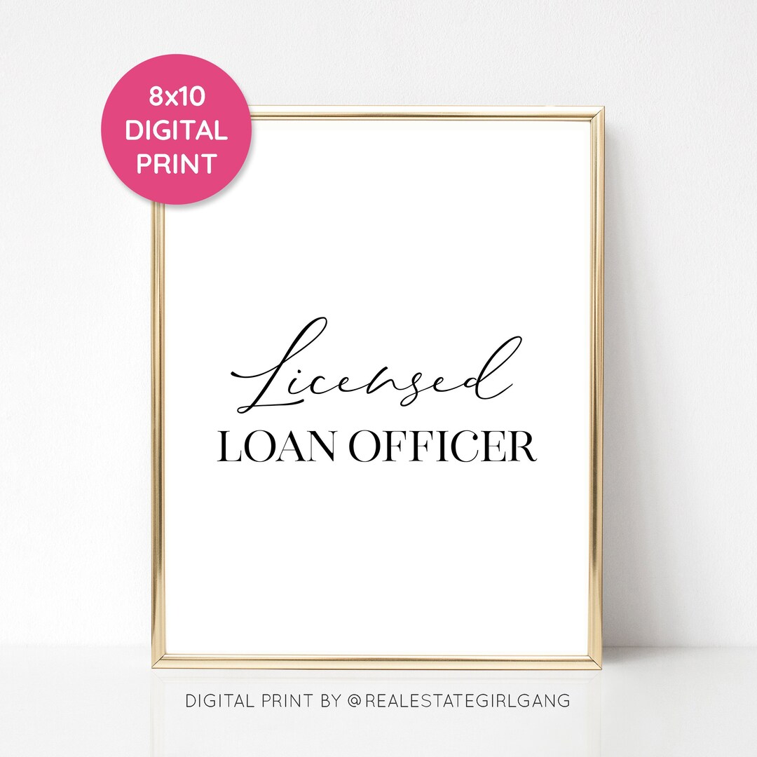 Licensed Loan Officer Printable Quote, Mortgage Broker Quote, Real