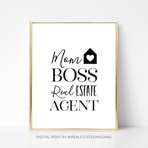 Realtor Quotes Printable Wall Art Real Estate Sayings | Etsy