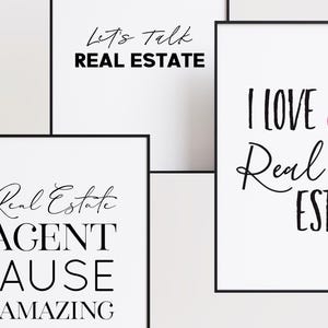 Real Estate Agent Humor Quote Wall Art Inspirational Saying Printable Realtor Poster Gift Modern Office Decor Desk Sign image 4