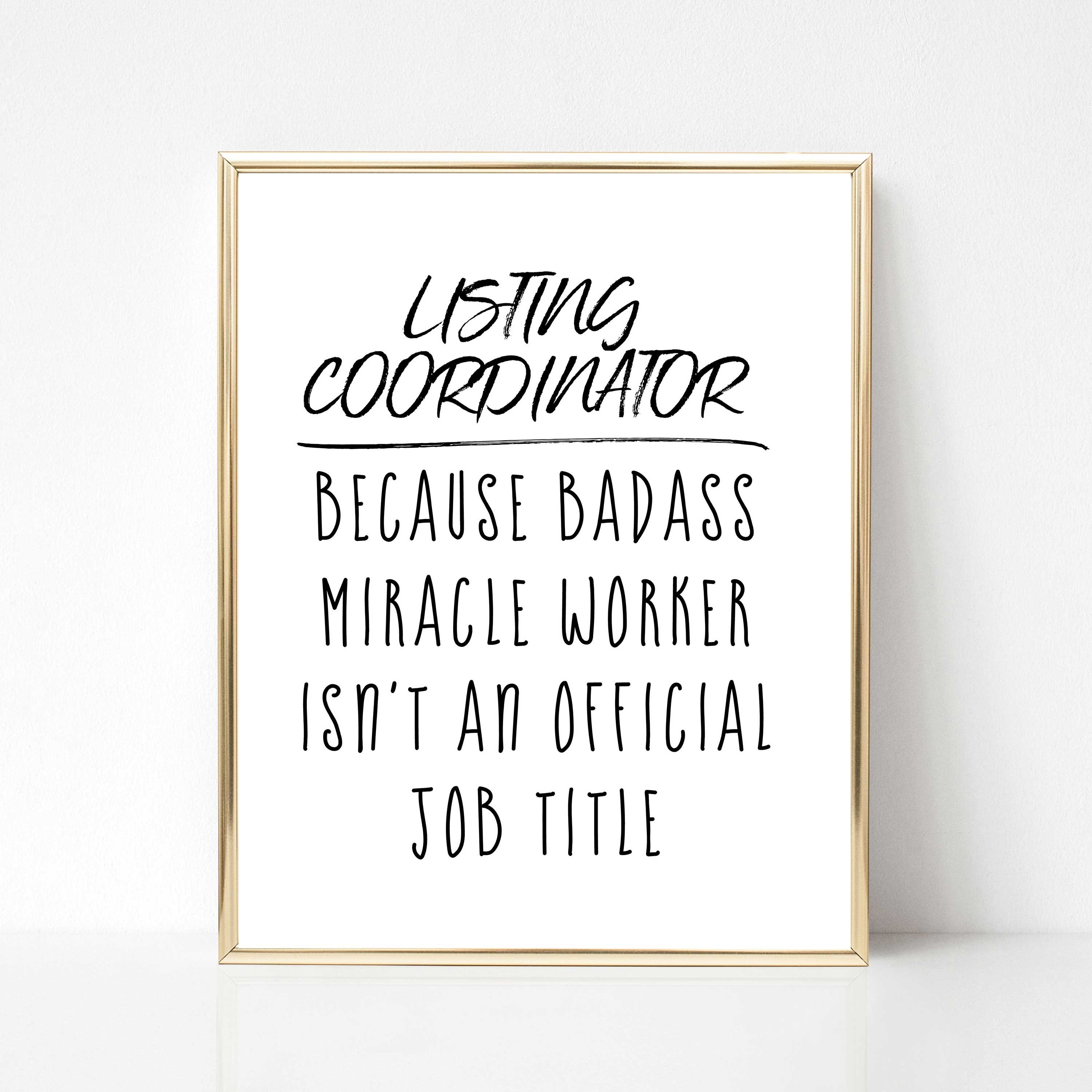 Listing Coordinator Quote Listing Coordinator Digital Print Etsy