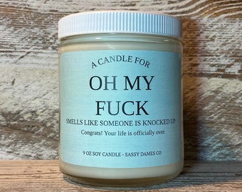 New Mom Gift | Baby Shower Gift | Mom to Be Gift | Expecting Mom Gift | Pregnancy Gift | New Baby Gift | Funny Candle | Welcome Baby Gift