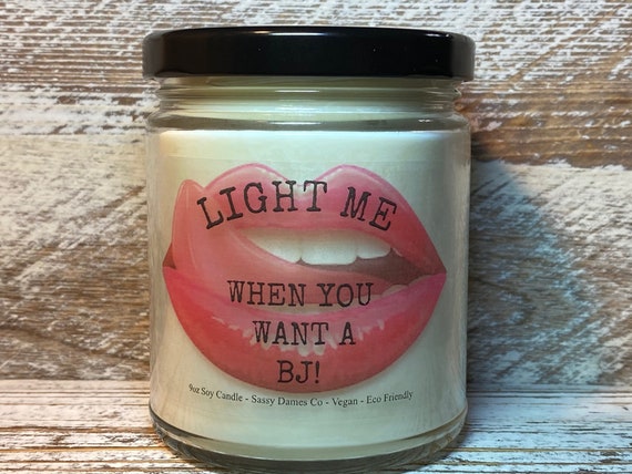 Light Me When You Want A Blowjob-Valentines Candle-Funny Candles-Gag Gift-Gift For Boyfriend-Gift For Husband-Soy Candle-Funny Gift For Him
