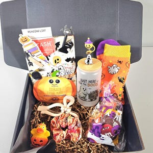 Halloween blind date met een boekendoos-Halloweenboekcadeau, boekenbundel, boekenliefhebber, mysterieuze leesgrage cadeaus voor lezer, horror, thriller