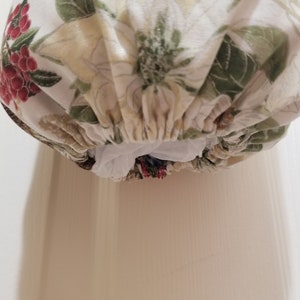 Handmade Christmas Poinsettia Pattern Kitchen Plastic Grocery Bag Holder and Dispenser image 8