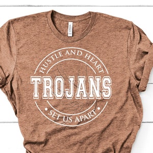 Trojans Hustle and Heart Set Us Apart svg; Trojans svg
