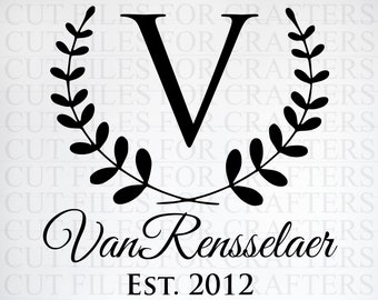Download Letter V Monogram Etsy