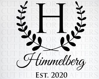 Download Monogram Letter H Etsy