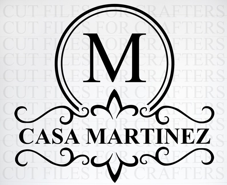 Personalized Last Name Monogram Svg Personalized Wedding ...