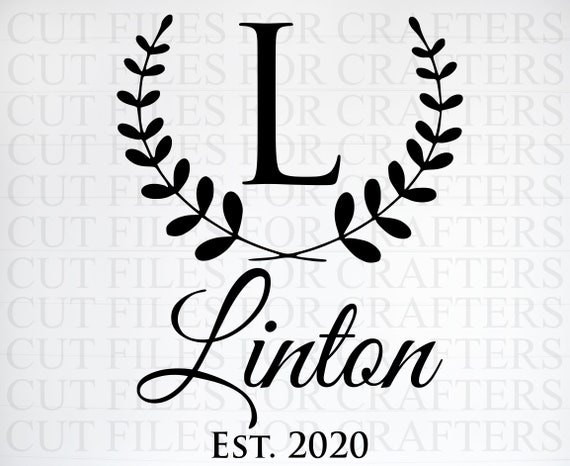 Download Personalized Letter L Monogram Svg Personalized Last Name Etsy