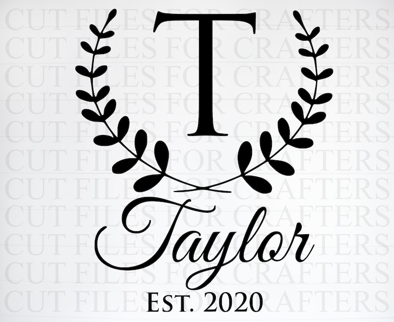Free Last Name Monogram Svg SVG PNG EPS DXF File Free Last Name Monogram Svg SVG PNG EPS DXF File