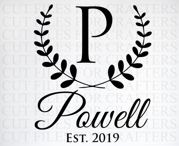 Download Personalized Letter P Monogram Svg Personalized Last Name Etsy