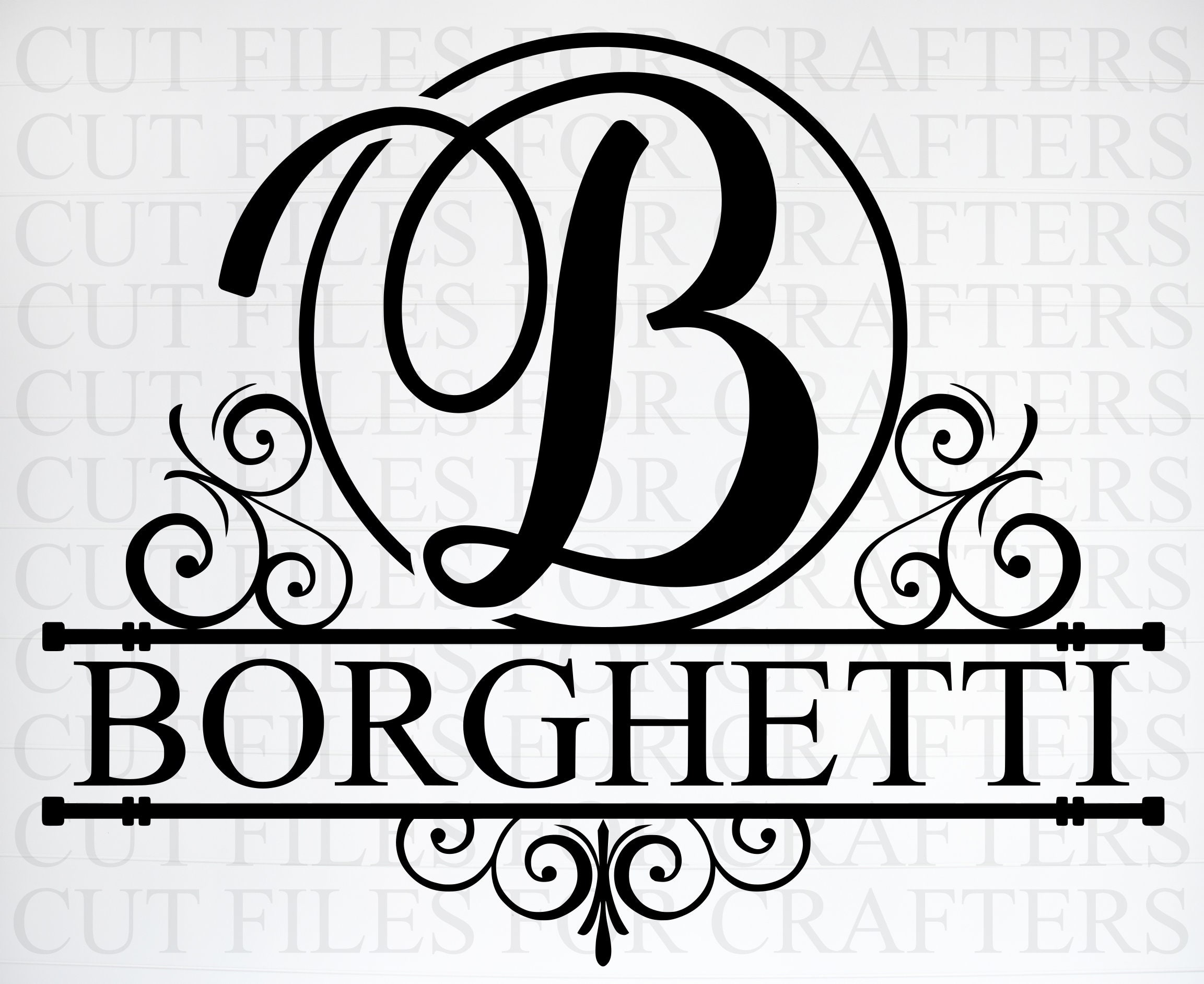 Download Personalized Last Name Monogram Svg Personalized Wedding Etsy