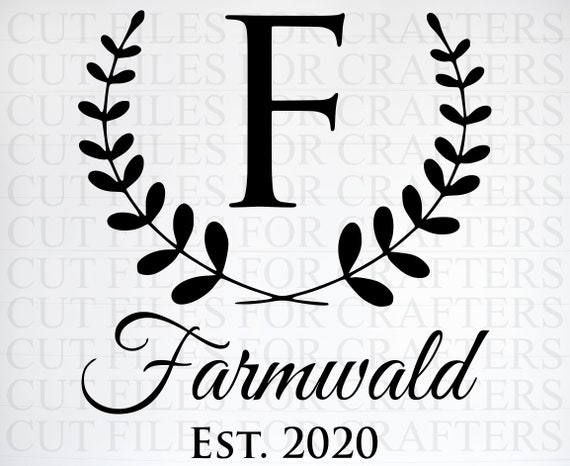 Free Free Monogram Last Name Svg SVG PNG EPS DXF File
