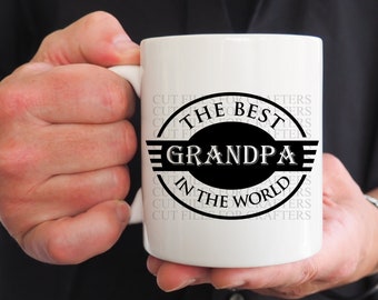 The Best Grandpa In The World Svg, Worlds Greatest Grandpa Svg, #1 Grandpa Svg, Fathers Day Svg, Promoted To Grandpa, The Legend Grandpa