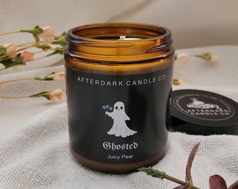 Ghosted Candle, Spooky Soy Candles, Haunted Orchard Pear, Afterdark Candle Co