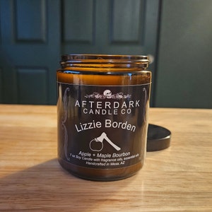 Lizzie Borden Story Candle, Apple & Maple Bourbon, Afterdark Candle Co image 4
