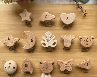 Craft Clips,Wooden Clips,Macrame Clips