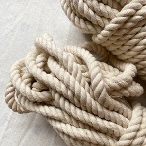 1 metres,10 mm macrame cord,10 mm macrame rope,twisted cotton rope,% 100 cotton,natural colour macrame cord.