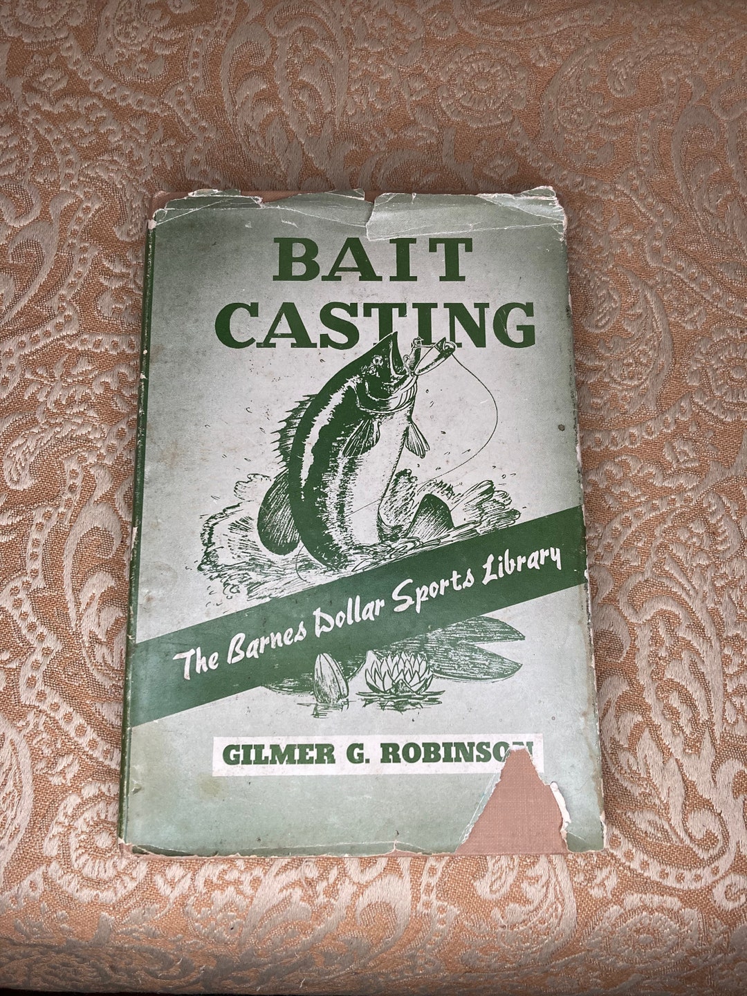 1941 bait Casting by Gilmer G. Robinson. the Barnes Dollar Etsy