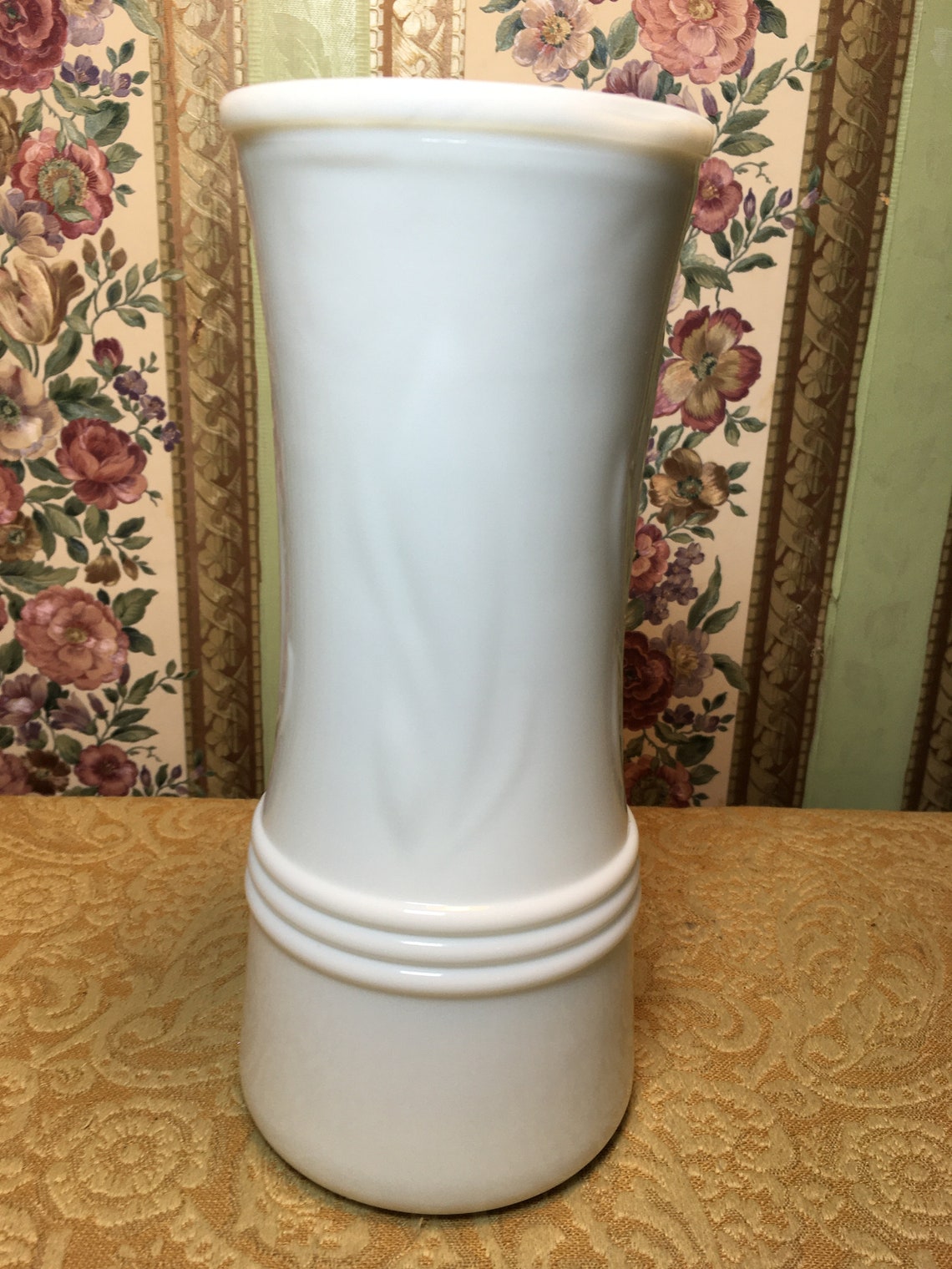Mid Century E.O. Brody Co. Milk Glass Tulip Vase. 9 Tall. Etsy