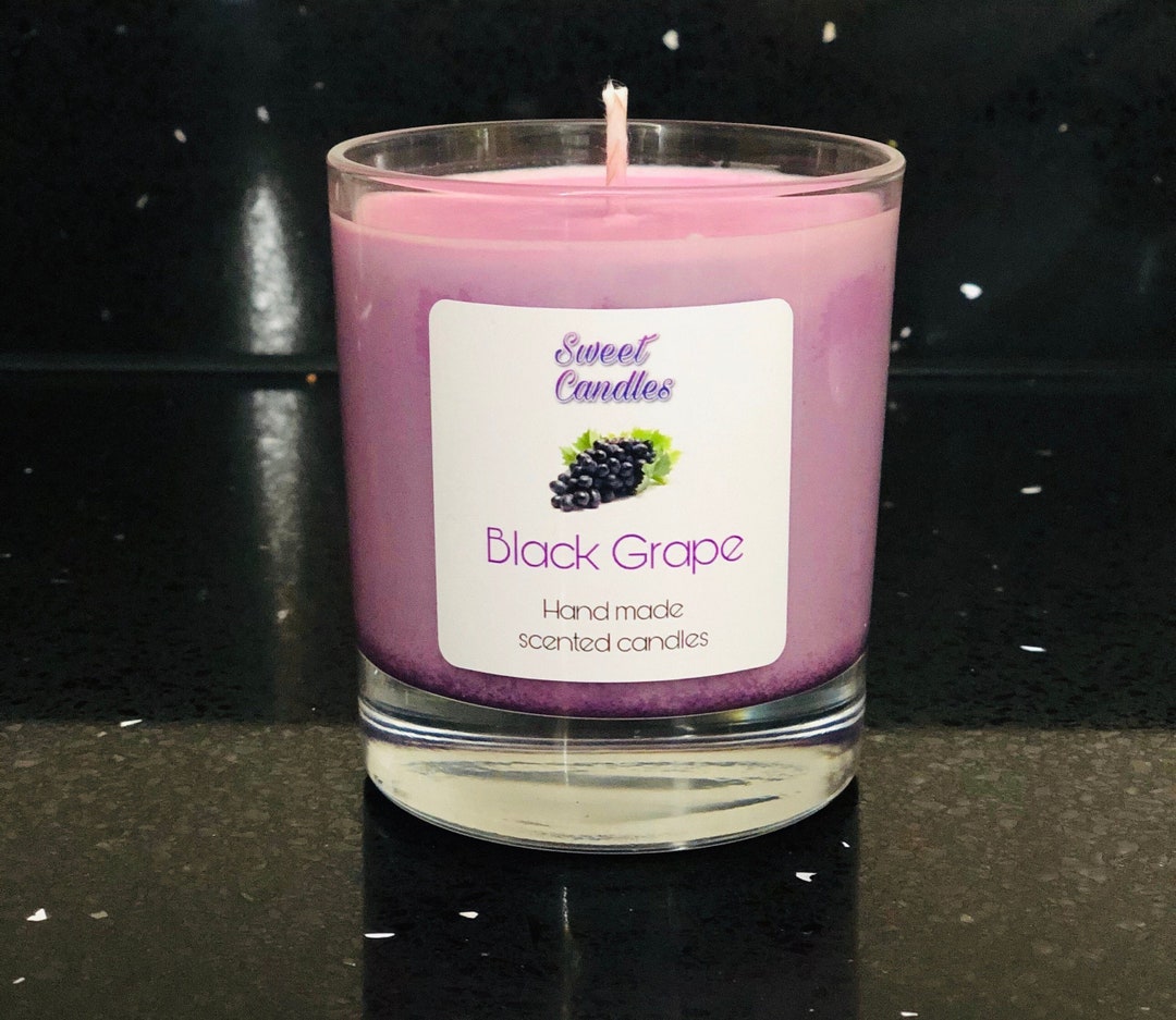 Black Grape Scented Candle 220g Etsy