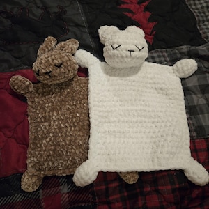 Crochet Velet Baby Bunny Comforter
