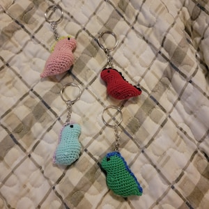 Made to Order Crochet T-Rex Keychain