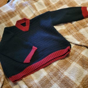 Beginner Boxy V-Neck Sweater Pattern DIGITAL DOWNLOAD