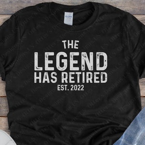 La légende a retiré le || de chemise Chemises de retraite en détresse, Enfin à la retraite, T-shirts cadeaux de retraite, Unisexe