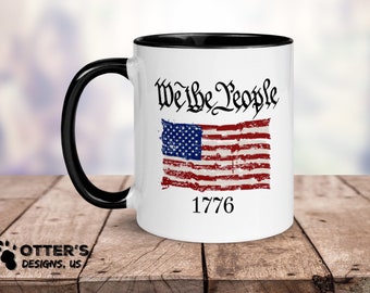 Details about / Sasseville Family American Flag Gift Coffee Mug