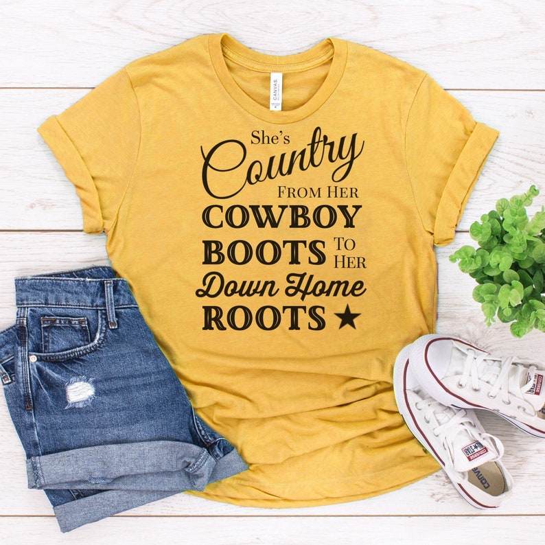 Country Boots to Her Down Home Roots Sassy Shirt Unisex - Etsy