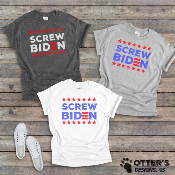 Screw Biden || Funny Biden Political Shirt, Election 2020 Tee, Unisex Anti-Biden Shirts
