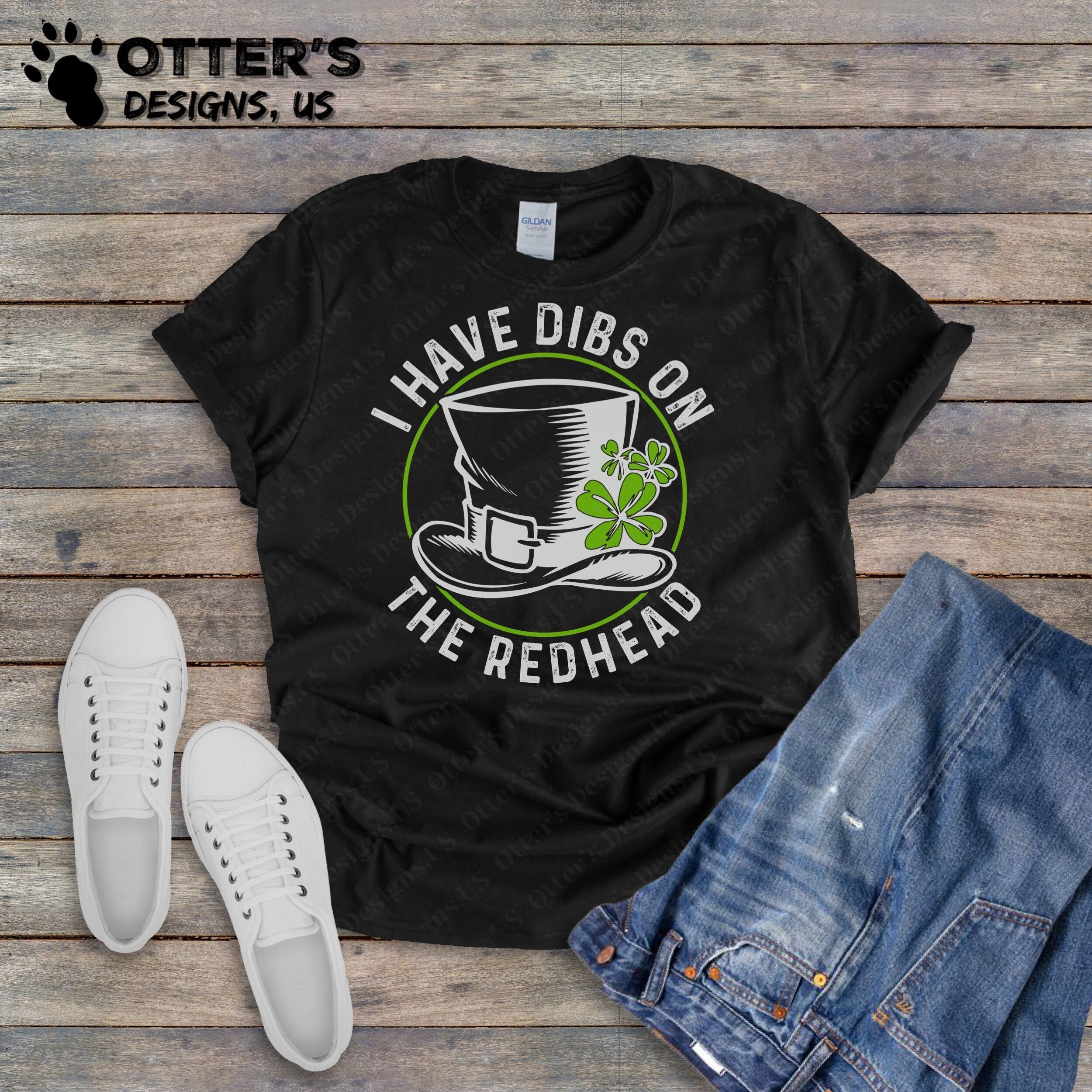 I have dibs on the redhead II Lustiges St. Patrick’s Day Shirt, St. Patty’s Day, Shamrock, Luck of the Irish, Ginger Shirt, Dein Glücksbringer