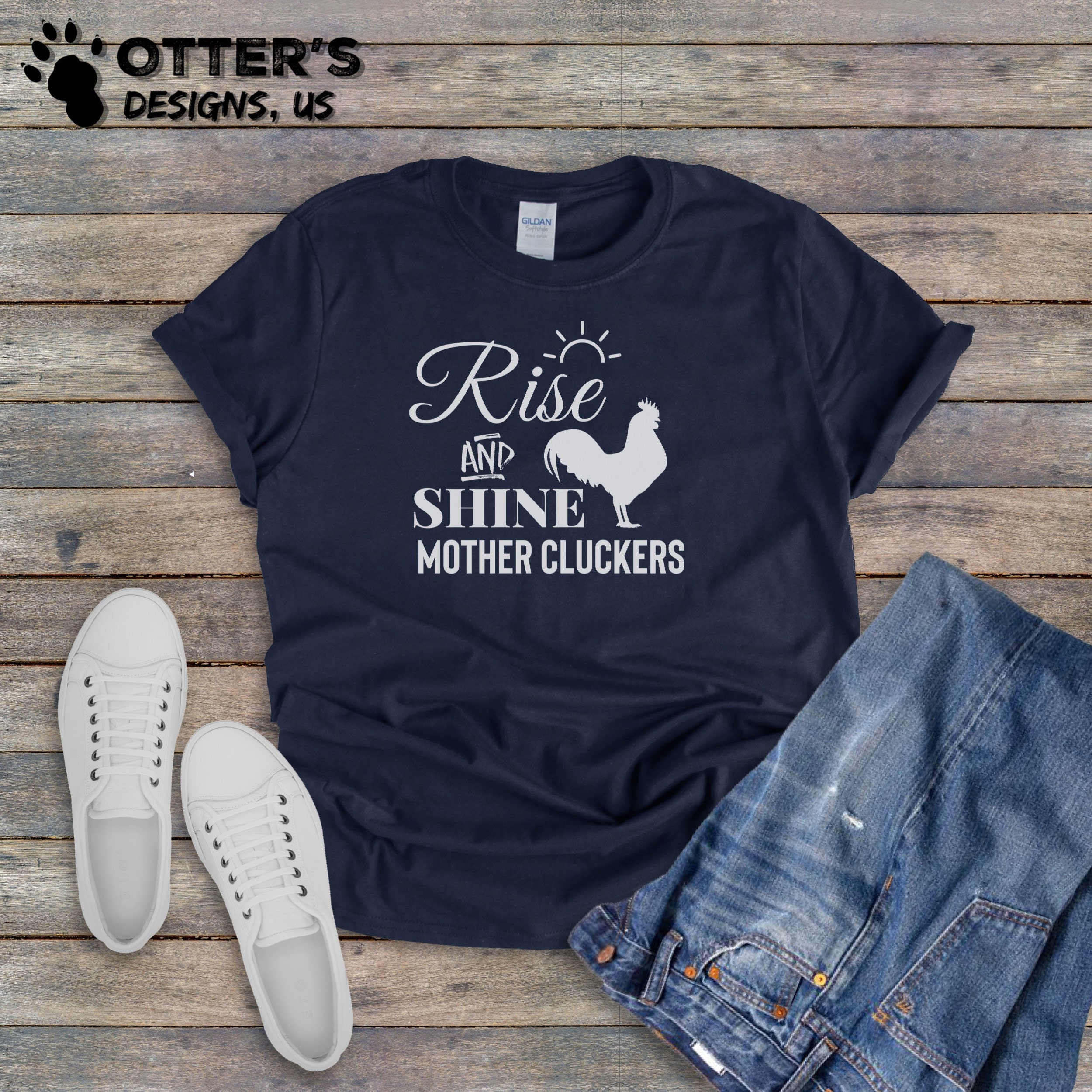 Rise and Shine Mother Cluckers || Cute Funny Shirt, Rooster Tee, Unisex,  Country Shirt, Sunrise, Item 0000 - Etsy Canada