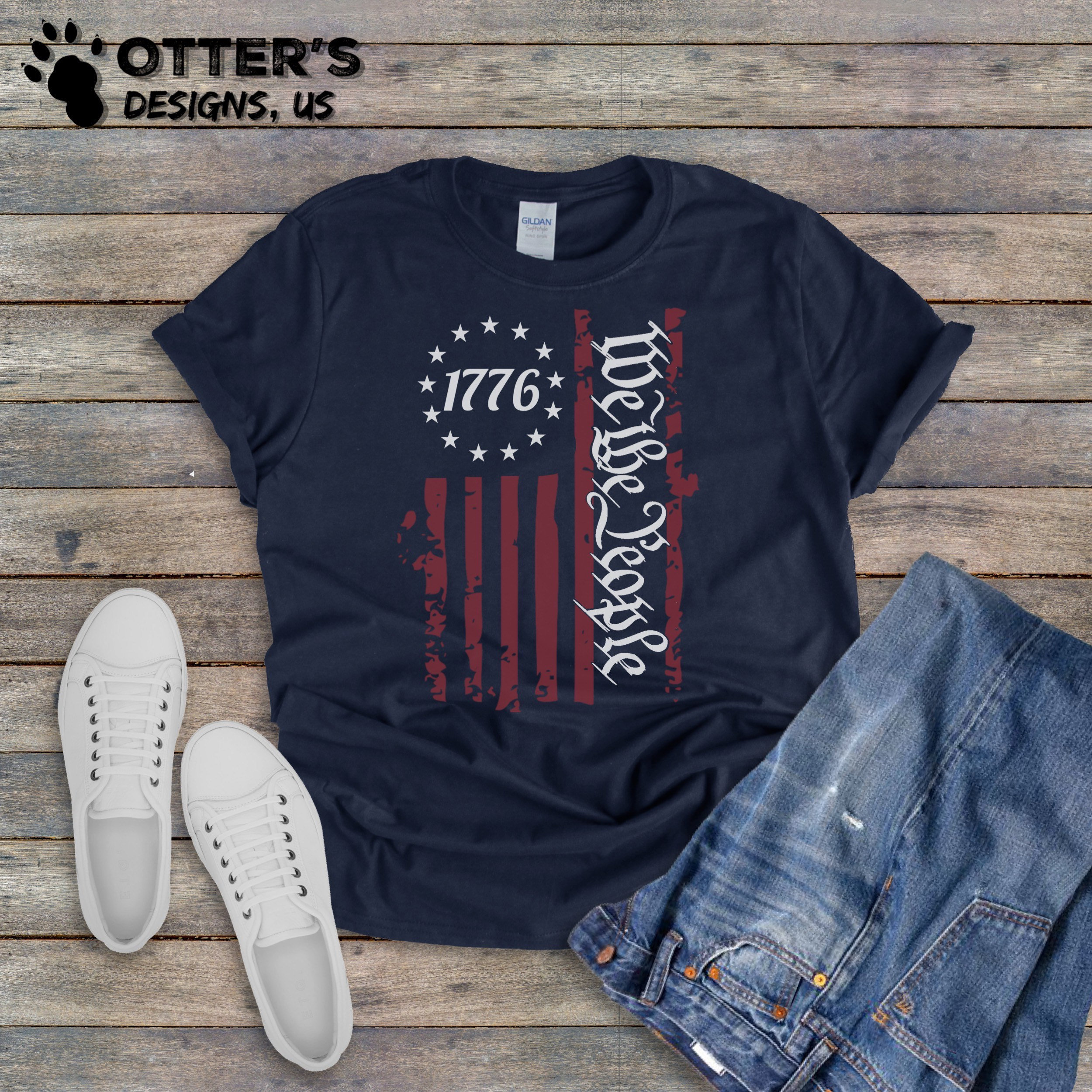 We the People 1776 Shirt Distressed American Patriotic - Etsy