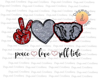Peace Love Alabama Etsy