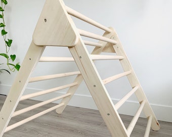 wooden indoor jungle gym