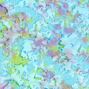 Blossom Batiks Pastel Geodes Aquamarine 2930-003 Cotton by RJR