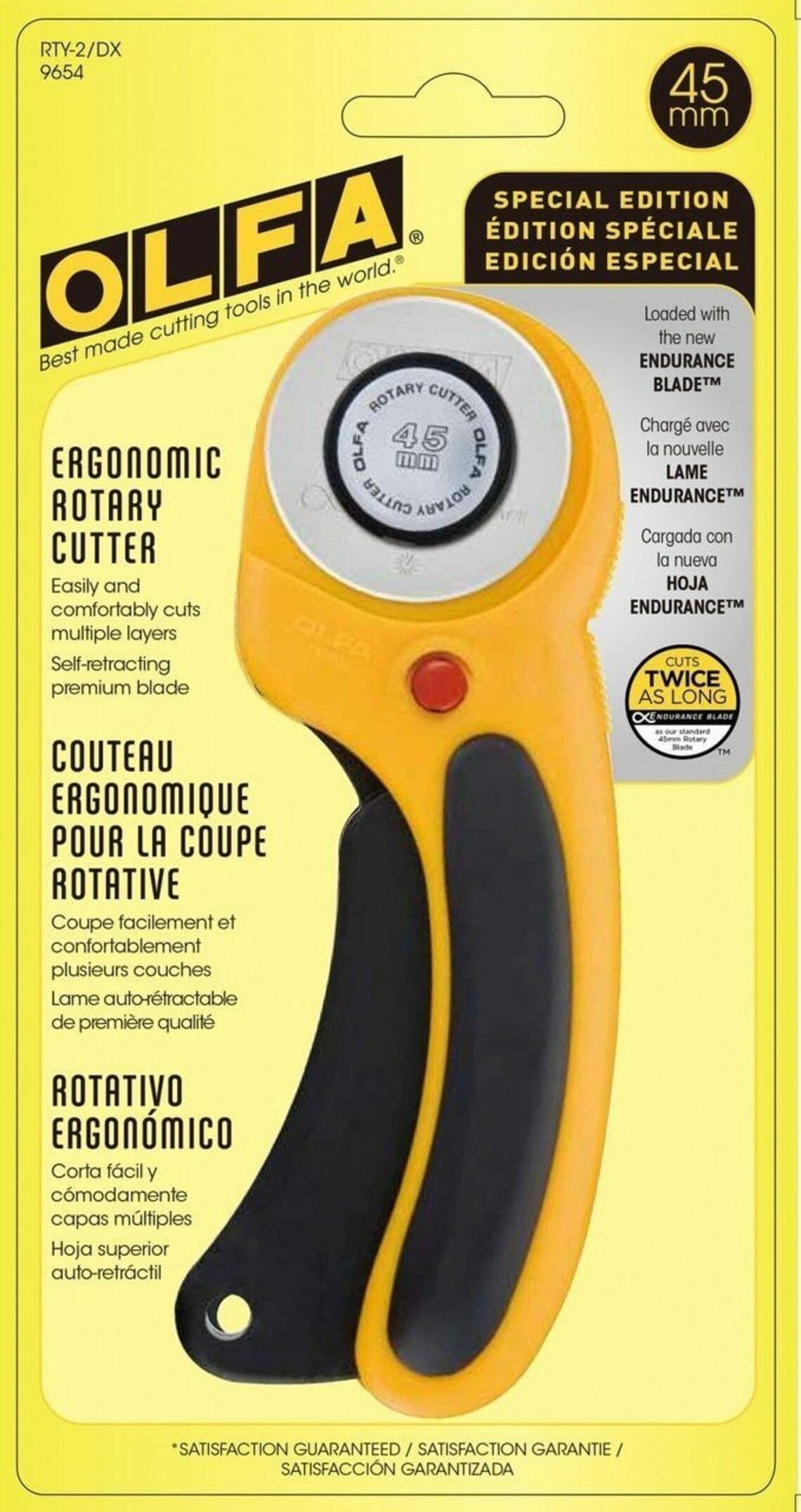 Ergonomic Rotary Cutter 45mm by Olfa Etsy