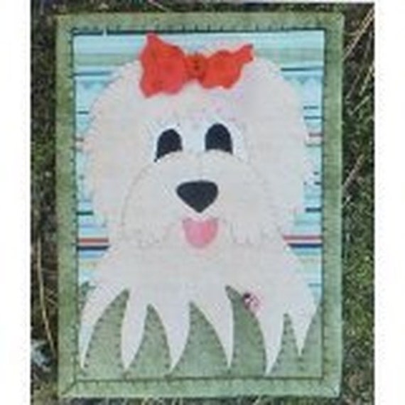Doodles Dog Mug Rug Precut Applique Kit Sewing Kit Etsy
