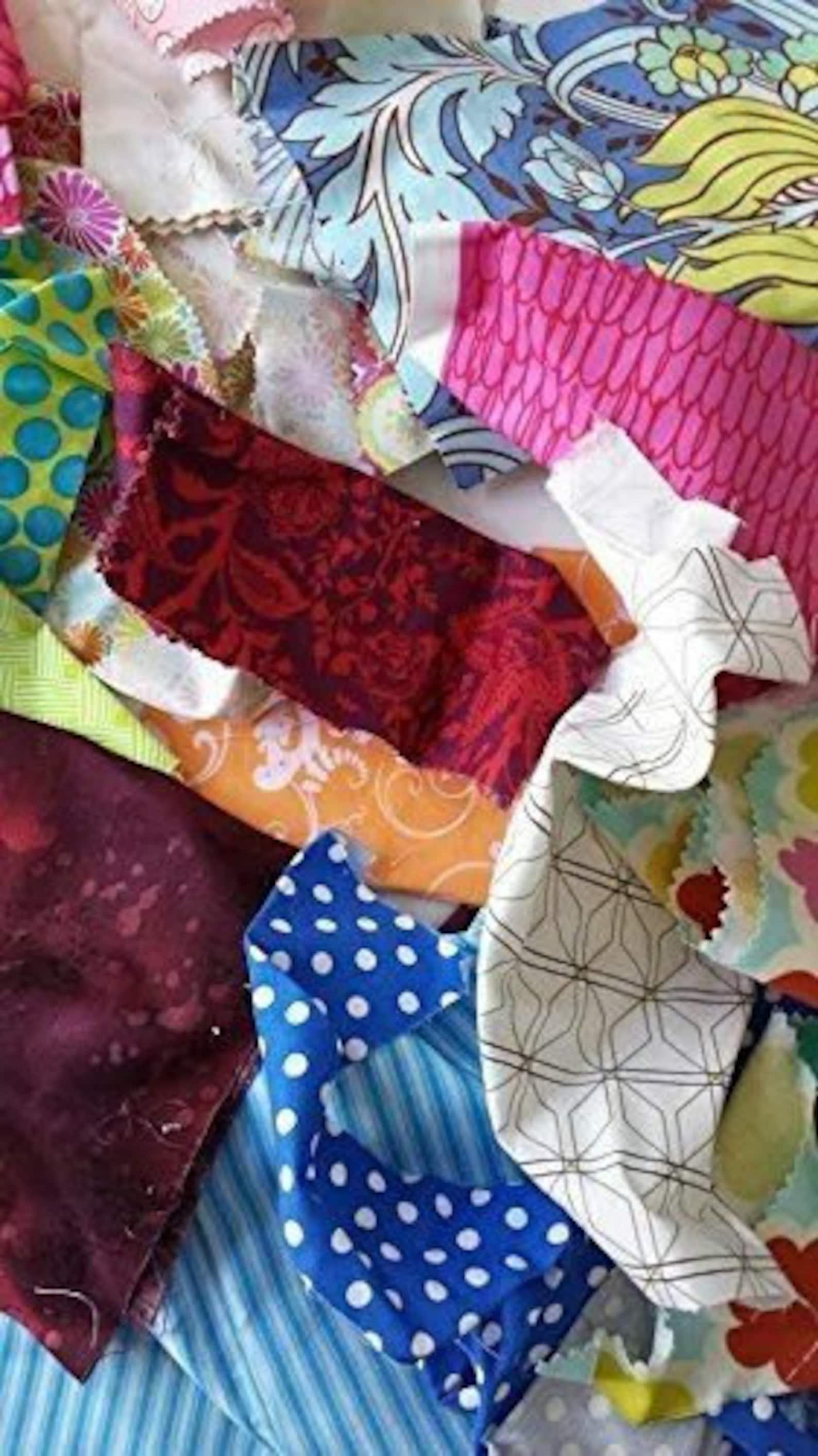 Cotton Fabric Scraps,fabric Strips, Fabric Pieces, Remnants, Scrap Bag