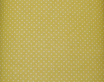 Flannel Tone on Tone Dot Yellow Cuddle Cotton Flannel Fabric by Fabri Quilt