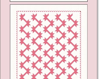 Pattern~Goosed Lightning~4 Sizes" Using the 2"X4 " Flying Geese Ruler by Janna Thomas of Bloc Loc