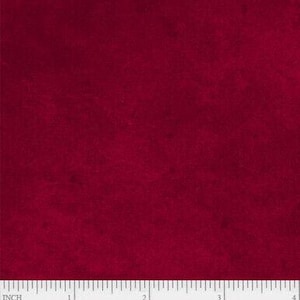 Suede Dark Medley Red-Cotton Fabric,Sold by the Yard by P&B Textiles