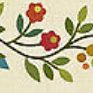 Spring Bouquet Blk 10 Laser Cut fusible Applique  Laundry Backet Quilts