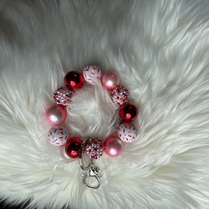Red Wristlet, Red Keychain, Pink Wristlet, Pink Keychain