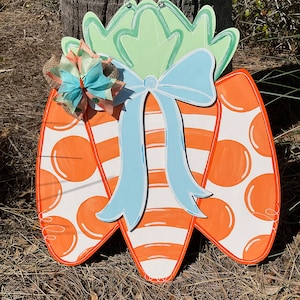 Easter Door Hanger, Carrot Door Hanger, Spring Door Hanger, Easter Decor, Easter, Easter Wreath, Happy Easter