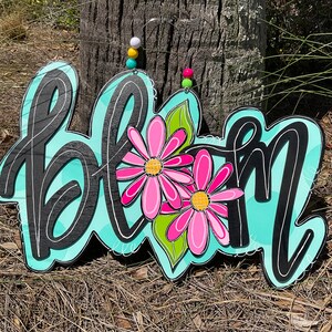 Bloom Door Hanger, Flower Door Hanger, Spring Door Hanger, Summer Door Hanger