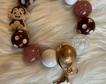 Monkey Wristlet, Monkey Keychain