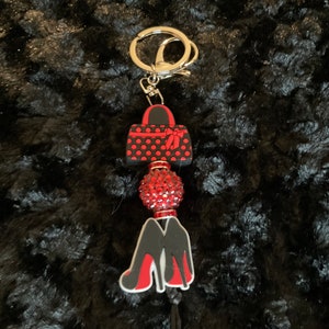 Red Purse Keychain, Red Shoe Keychain, Purse Keychain, Mother’s Day Gift